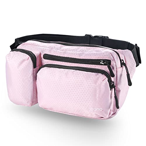 Amazon Brand - Eono Klassische Bauchtasche mit Mehreren Taschen, Sport...