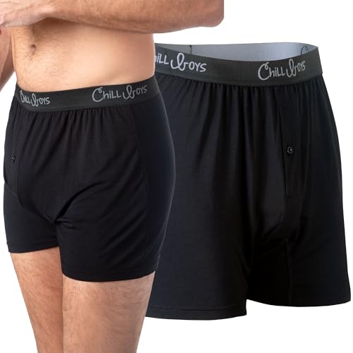 Chill Boys Viscose from Bamboo Boxers for Men - Cool Comfortable, Soft Breathable Men's Underwear - Boxer Shorts