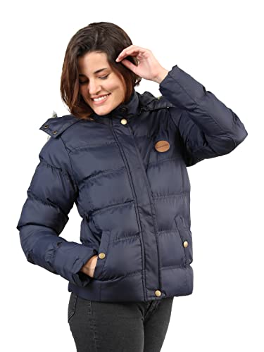 Image of CHKOKKO Women's Polyester Winter Standard Length Quilted Jacket