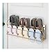 WYQQ Porta Ciabatte Ospiti Porta Scarpiera da Parete in Ferro per La Casa Bagno Servizi Igienici sul Muro Dietro La Porta Supporto per Scarpe Armadio Multi-Strato(Size:63x11.5x21cm)