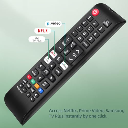 Image of for Samsung Smart TV Remote, Remote Control Replacement for Samsung LED LCD QLED 4K 8K UHD 3D HDTV HDR Curved Crystal Smart TVs (BN59-01315J)