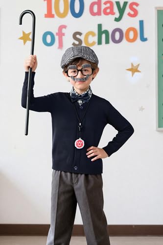 Disfraz completo de viejo para niños 5-7 años miniatura 4
