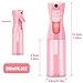 Spray bottles, Spray Water Bottle Fine Mist Refillable, Continuous Spray Bottle for Hair, Skin Care, Planting, Showering Pets, Travel, Cleaning & Home (Pink)