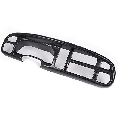 New Plastic Textured Black Molded Dash Board Bezel Cap Cover 1998-2001 For Dodge Ram 1500/1998-2002 For Dodge Ram 2500 Ram 3500 (Not a Replacement, Does Not Have Clips)