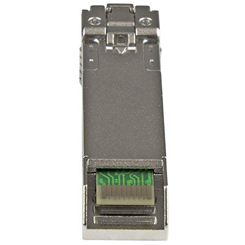 Image of StarTech.com HPE 455883-B21 Compatible SFP+ Module - 10GBASE-SR - 10GbE Multi Mode (MMF) Fiber Optic Transceiver - 10GE Gigabit Ethernet SFP+ - LC 300m - 850nm - DDM HPE 6120XG, 6120G, TAA