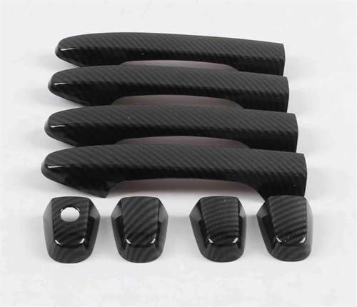 Pegatinas de fibra de carbono para manijas de puertas de Civic FB 2012-2015.