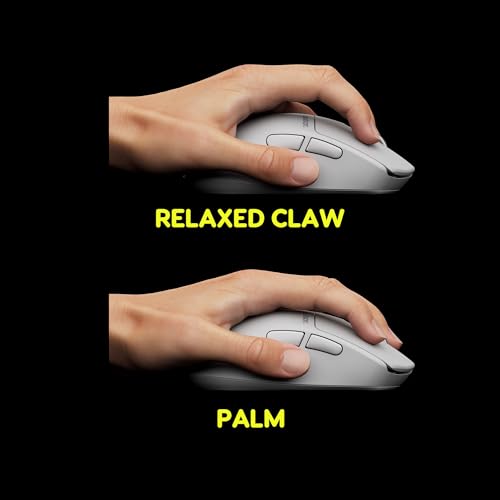 Image of Pulsar Gaming Gears X3 LHD Crazylight Wireless Gaming Mouse, Ultra Lightweight 1.51 oz (43g), Hybrid Ergonomic, Optical Switch, 32000 DPI, 750 IPS, XS-1 Sensor, 8k Compatible (Left-Handed Uyuni White)