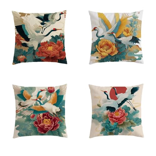 Housse coussin 70x70cm lin durable avec impression double sided