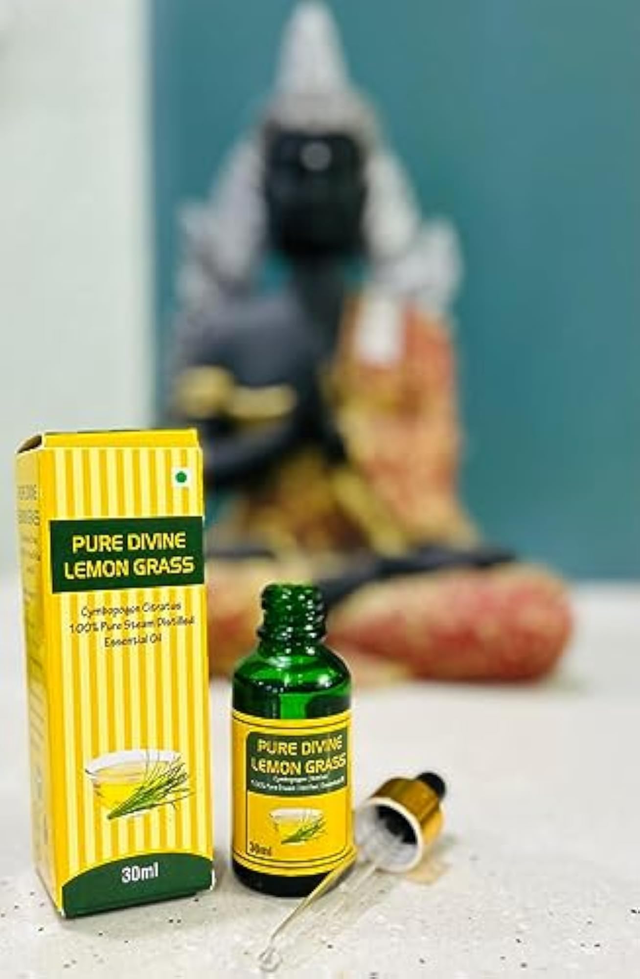 Lemon Grass Essential Oil Glass Dropper Pack of 5, 30ml