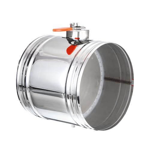 PATIKIL 10" HVAC Duct Manual Volume Damper, Stainless Steel Adjustment Flame Retardant Airflow Backdraft Damper Control for HVAC Air Balancing System,