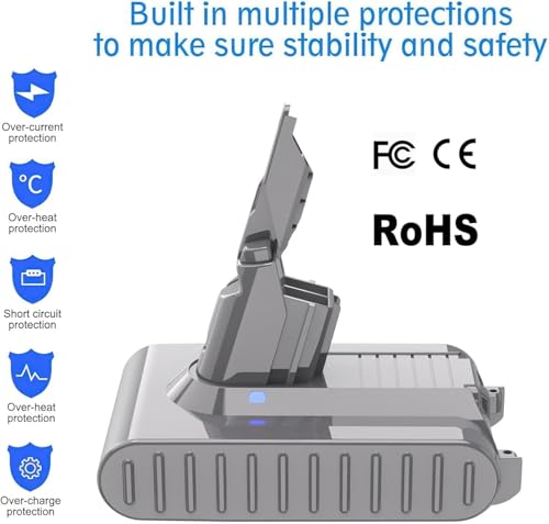 Image of POWTREE 21.6V Battery Replacement for V7 Battery SV11 225403 229687 Compatible with V7 Motorhead Pro /Trigger /Animal /Car + Boat Handheld /HEPA Vacuum Cleaner Li-ion