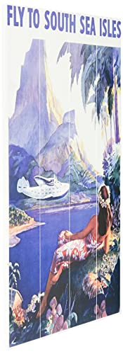 Piddix (South Sea Isles 40 x 59cm Wooden Wall Art, Multicolour, 59L x 40W cm - Image 2