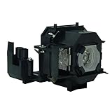 Supermait EP34 A+ Qualité Lampe ampoule bulbe de projecteur de remplacement avec boîtier Compatible avec Elplp34 Compatible avec EMP-62 EMP-62C EMP-63 EMP-76C EMP-82 EMP-X3 PowerLite 62C PowerLite 76C