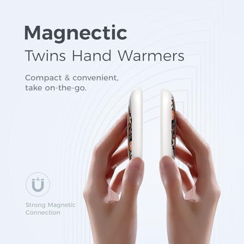 OCOOPA Magnetic Rechargeable Hand Warmers 2 Pack, Fast Heating, 3-Settings, UL Certified, Electric Portable Pocket Heater, Hunting, Golf, Camping Gear, Warm Gifts for Women, Tech Gift Men, UT3 Lite by OCOOPA - Image 4