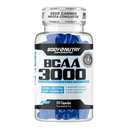 Bcaa 3000 120 Capsulas Ultra Concentrado Aminoacidos de Cadeia Ramificada | Leucina | Isoleucina | Valina