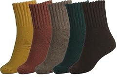 Brown Red Green Yellow Khaki -5 Pairs