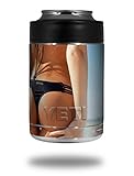 Kayla DeLancey Black Bikini 7 - Decal Style Skin Wrap fits Yeti Rambler Colster and RTIC Can (COOLER NOT INCLUDED)
