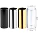 Augshy 4 Pieces Medium Guitar Slides(Include 3 Colors Stainless Steel, 1 Pieces Glass), 10 Pieces Guitar Picks and 8 Pieces Plastic Thumb & Finger Picks in Metal Box