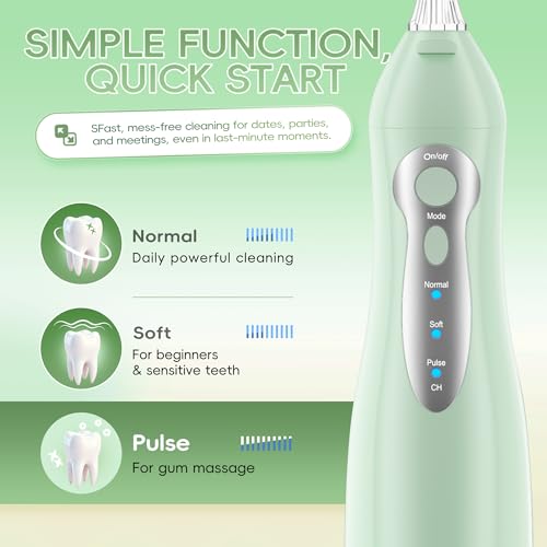 Hydropulseur dentaire sans fil portable et étanche pour le voyage - 5
