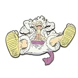 Anime Luffy Gear 5 Enamel Pins, Anime Cosplay Metal Brooch Badges Lapel Pins for Backpack Bag Clothes Gifts for Men Boys Fans (Luffy G)