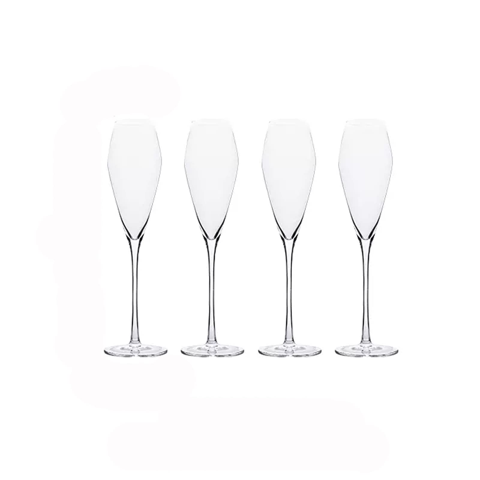 Flûtes à champagne 4 pièces Verres à champagne Flûte à champagne de luxe haut de gamme 145 ml Verres à champagne en verre cristal pour mariage à la maison Boire du champagne Fournitures de fête pour
