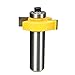 Yakamoz 1/2 Inch Shank Rabbeting Router Bit Rabbet Router Bit Set with 6 Bearings Set for Multiple Depths 1/8