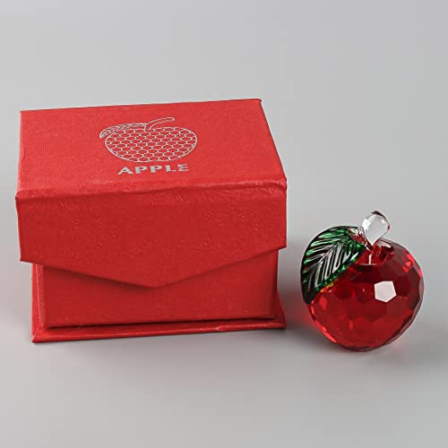 H&D Crystal Apple 40 mm fermacarte in vetro a