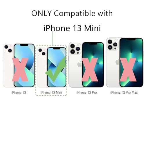 Image of FanTEK Phone Case Compatible with iPhone 13 Mini 5.4 Inch, Magnetic Case Clear Protective Bumper Hard Back Cover