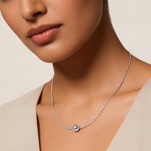 Image of Rubans Demi Fine Stainless Steel Pendant Chain Daily Gift for Women & Girls