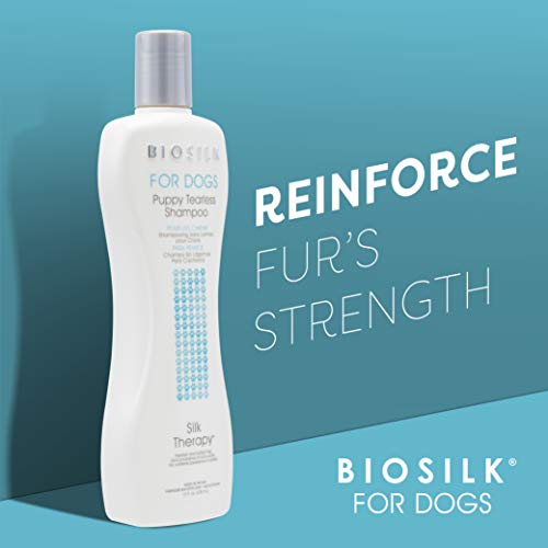 Biosilk For Dogs Silk Therapy Puppy Tearless Shampoo For Dogs | Best Shampoo For Puppies And Great For All Dogs | 12 Oz Bottle Of Dog Shampoo - 2 Pack #TOP3
