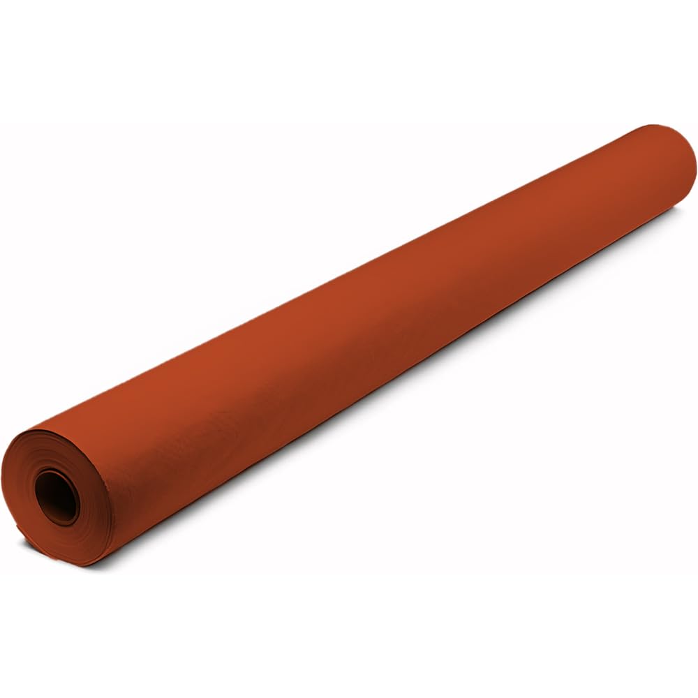 Venuscello Orange Banquet Roll 25M X 1.14M | Paper Banqueting Roll For Wedding Buffet Dinner Home Large Disposable Table Paper Cloth Covers