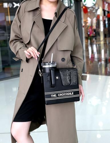 Image of Stanley Purse,Water Bottle Bag Outdoor Portable Crossbody Bag Stanley Cup Holder with Strap Women's Shoulder Bags