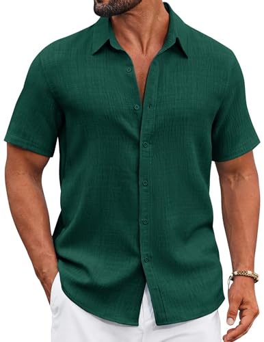 Chemise décontractée boutonnée pour homme look vacances d'été