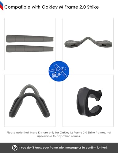 Image of BLAZERBUCK Replacement Earsocks & Nosepieces & Frame Clip for Oakley M Frame 2.0 Strike
