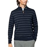 [フットジョイ] ゴルフセーター ウールヘザークオータージップセーター ネイビー/スティールブルー メンズ L FJ-F25-M12 38571-L