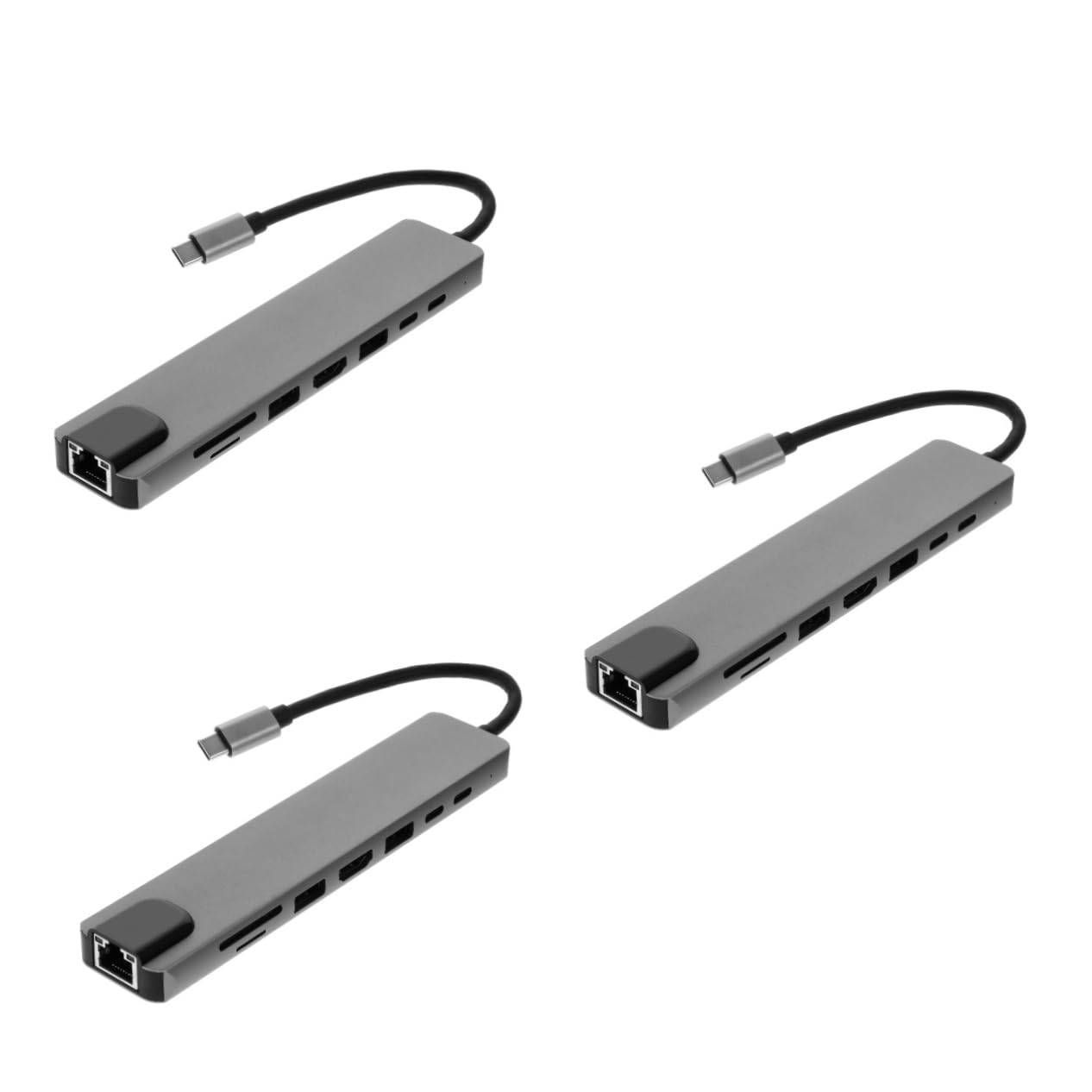 OSALADI 3pezzi Docking Station Usb-c Compatta Con Uscita Adattatore Pratico Per Computer e Laptop Connettività Facile Driver