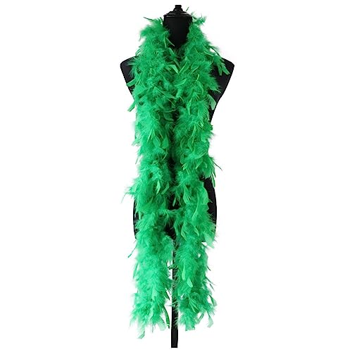 2 Stück Federboa Weihnachtsboa, 2M Federboa für Weihnachtsbaum Weihnachten Band Boa Streifen Girlande Dekoration Federstola Feder Schal Karneval...
