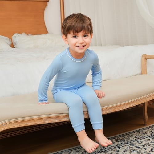 pureborn Baby Pajamas Set Pjs - Kids Toddler Boy Girl Short Long Sleeve Snug Fit Sleepwear 2pcs 18M-7Y4