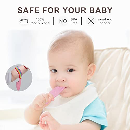 Sactulaz Bpa Free Silicone Culinary Kitchen Utensil Baby Teething Toys,Chef Cooking Role Playing Games For Baby Girls Boys,Molar Chewing Freezer Teether Toys For 6-12 Months Infants,Kids,4 Pack #TOP1