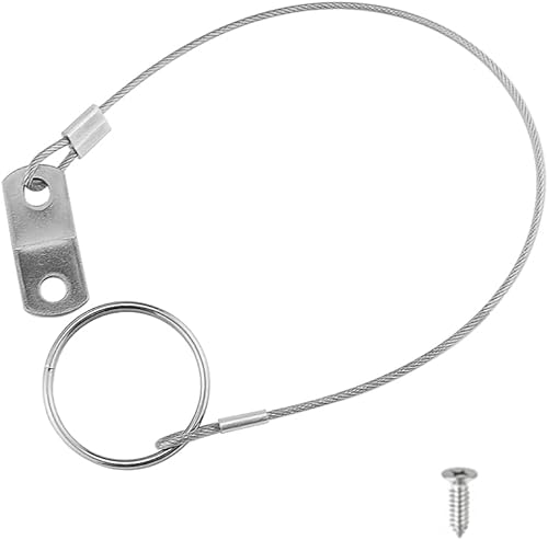 Miniatura 4 de brandname Wwxuanke - Cordón de acero inoxidable 316, cable de seguridad, hardware marino para prevención de pérdidas, 1 bucle con anillo de
