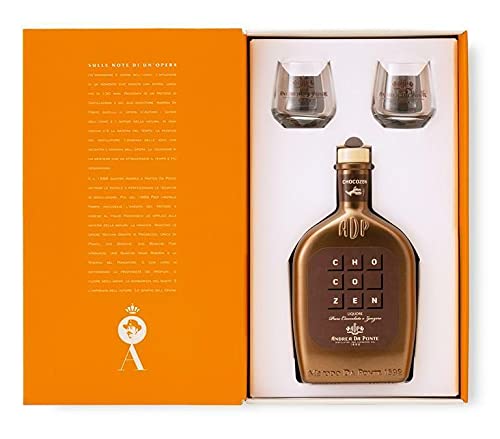 LICOR ANDREA BRIDGE CHOCOZEN JENGIBRE Y CHOCOLATE CAJA DE REGALO DE 50 CL CON VASOS Cover