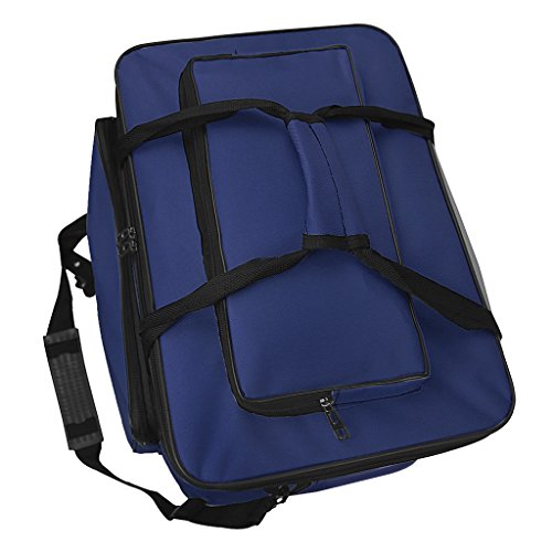 Image of Large Capacity Art Supply Storage Bag with Straps, Waterproof Art Craft Drawing Supplies Storage Tote Bag Portable Travel Craft Bag, Handle Carrier Bag for Craft Tool Supplies Storage Organization