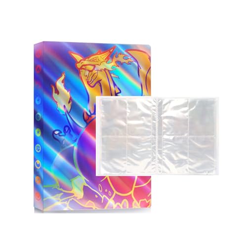 Card Binder, 30 Pages-4 Pockets Per Page, Contains 240 Cards, Col...