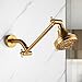Shower Head Extension Arm, 10 Inch Adjustable Shower Arm for Rainfall Shower, Angle & Height Adjustable Extender with Universal Connector, Anti-Leak & Tool-Free Installation