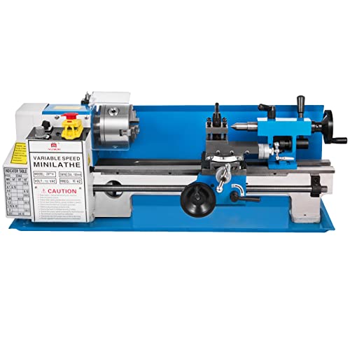 VEVOR Metal Lathe 7x14inch Precision Bench Top Mini Metal Lathe 550W Precision Metal Lathe Variable Speed 50-2500 RPM Nylon Gear with A Movable Lamp - Image 12