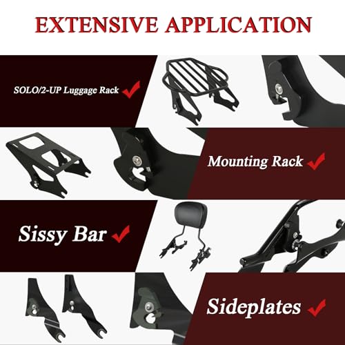 Image of Detachable Latch,Sissy Bar, for Harley Dyna Softail Sportster