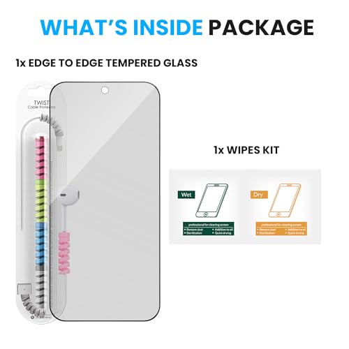 Image of FIRST MART Matte Anti-Glare Tempered Glass for Oppo Find X9 and Find X8 With Installation Kit | Military-Grade Gaming Screen Protector & Cable Guard | Edge to Edge Coverage | Black
