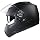 GLX GX15 Lightweight Full Face Motorcycle Street Bike Helmet with Internal Sun Visor DOT Approved (Matte Black, Medium)