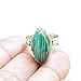 925 sterling silver ring natural malachite ring boho ring gypsy ring handmade jewelry vintage style ring green malachite jewelry women ring marquise gemstone ring engagement ring all size available