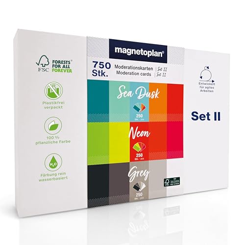 Carte de communication magnetoplan en papier FSC haut de gamme pour facilitation visuelle